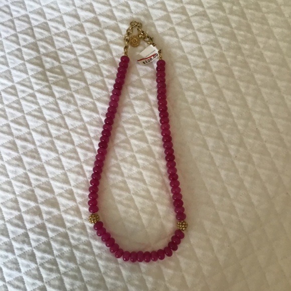 CAPUCINE DE WULF BERRY SINGLE STRAND NECKLACE PINK NWT - Picture 14 of 16
